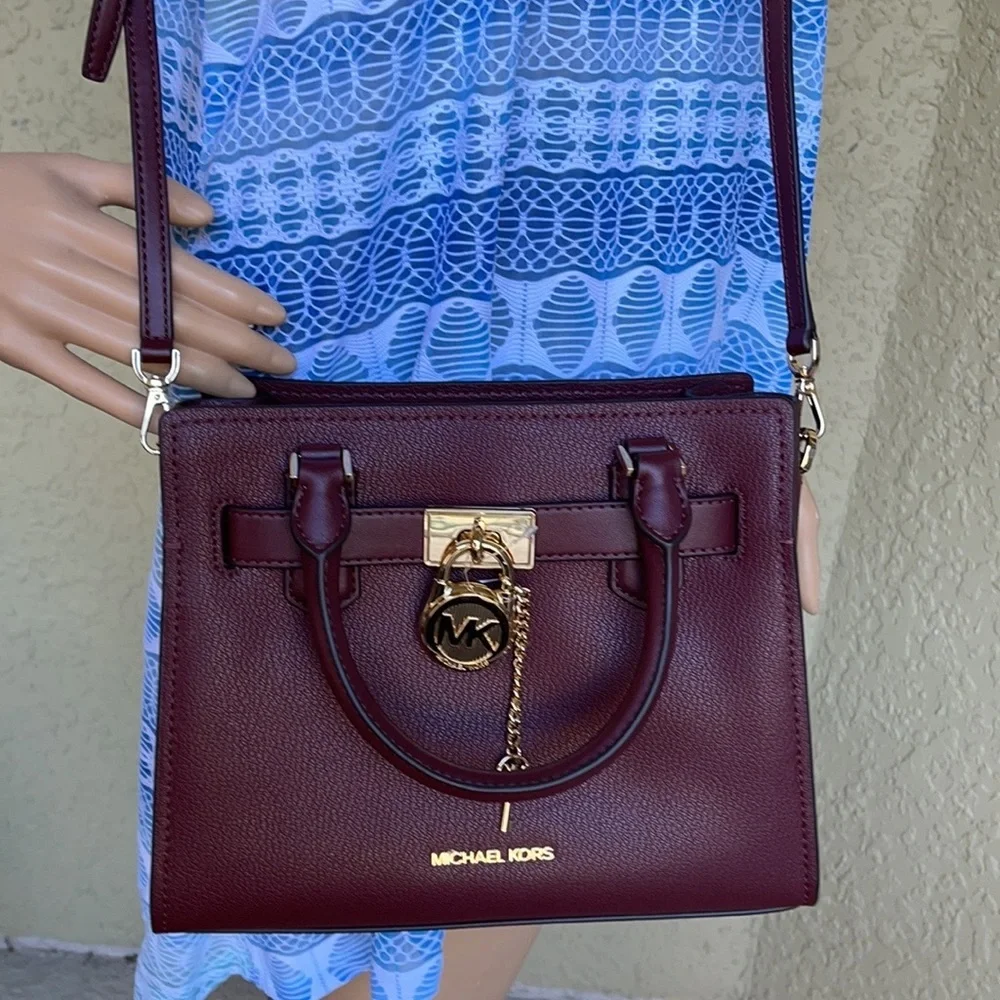 Michael Kors Hamilton Small Satchel Shoulder Crossbody Bag - Picture 12 of 16